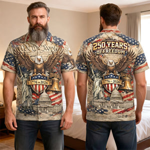 Celebrate America 250th Anniversary Hawaiian Shirt - Personalized Gifts For Patriots 01hutn250626
