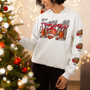 Football Mom, Personalized American Football Shirt, Gift For Football Lover, Mom Gift, Grandma Gift, Christmas Gift - AOP Products - GoDuckee