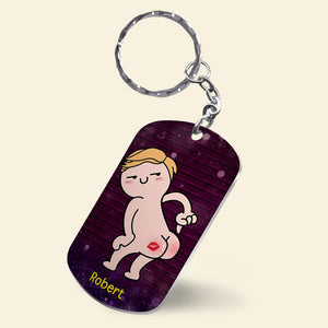 Couple, I Need You Here To Wiping My Butt And Stuff, Personalized Keychain, Couple Gifts - Keychains - GoDuckee
