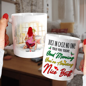 Couple, You're Amazing Nice Butt, Personalized Coffee Mug, Christmas Gifts For Couple - Coffee Mug - GoDuckee