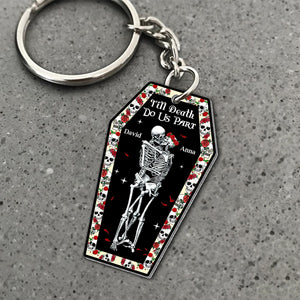 Couple, Till Death Do Us Part, Personalized Keychain, Gift For Couple, 01NATN240723 - Keychains - GoDuckee