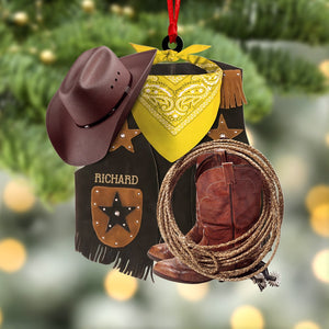 Cowboy-Personalized Ornament -Gift For Cowboy- Christmas Gift - Ornament - GoDuckee