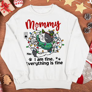 Everything Is Fine-Personalized Sweatshirt-02httn281023 - Shirts - GoDuckee