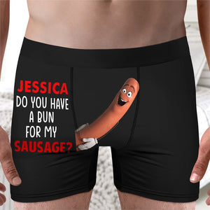 Personalized Gifts For Couple Boxer Briefs This Bun Is For You 04htqn100124 - Boxer Briefs - GoDuckee