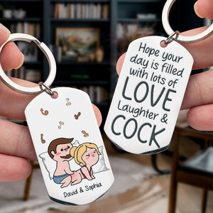 Personalized Gifts For Couple Keychain Lots Of Love Laughter - Keychains - GoDuckee