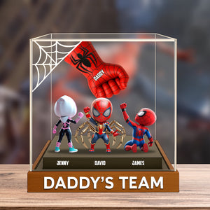 Spider Team Plaque Personalized Gifts For Dad 03natn190525 - Shaped Plaques - GoDuckee