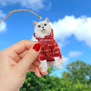 Funny Cat-Custom Photo Acrylic Ornament-Gift For Cat Lover- Christmas Gift - Ornament - GoDuckee