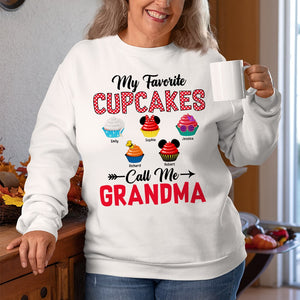 My Favorite Cupcakes Call Me Grandma-Personalized Sweatshirt-Gift For Family- Christmas Gift-05qhqn211023qn - Shirts - GoDuckee