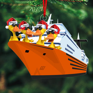 Cruising Duck-Personalized Ornament -Gift For Christmas- Duck Ornament - Ornament - GoDuckee
