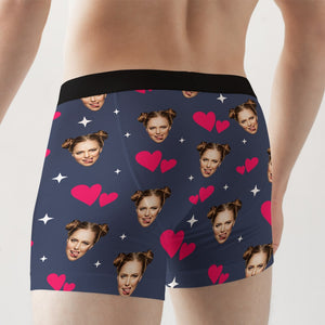 Only You Can Make my Willy Go Hard! -Custom Photo Men Boxer Briefs- Funny Couple Boxer - Boxer Briefs - GoDuckee