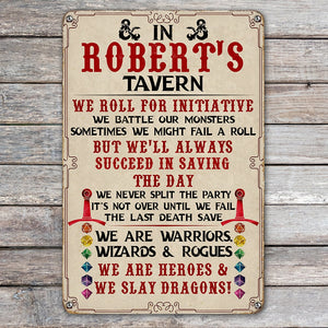 We'll Always Succeed In Saving The Day-Personalized Metal Wall Art-Gifts For Game Lovers- PW-PMTS- 04naqqn080723 - Metal Wall Art - GoDuckee