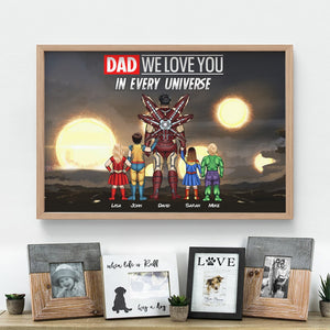 Father, Dad We Love You, Personalized Poster, Gifts For Dad, 01NAHN260523TM - Poster & Canvas - GoDuckee