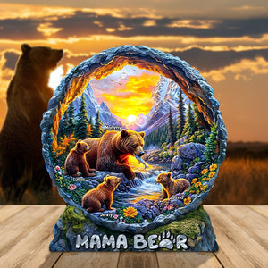 Personalized Gifts For Mom Plaque 04hutn270325 Mama Bear - Shaped Plaques - GoDuckee