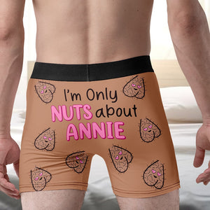 Personalized Gifts For Men Boxers I'm Only Nuts - Boxers & Briefs - GoDuckee