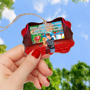 You'll Be In My Heart-Personalized Medallion Acrylic Ornament- Couple Gift- Couple Ornament - Ornament - GoDuckee