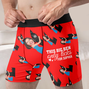 Personalized Gifts For Him Men Boxer Briefs This Big Ben Only Ticks For You - Boxer Briefs - GoDuckee
