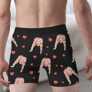 Couple Boxer - Custom photo Men & Women Boxer Briefs- Funny Couple Gift - Boxer Briefs - GoDuckee