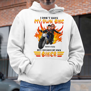 I Do Have My Own Biker- Personalized Sweatshirt-Couple Gift- Biker Couple Sweatshirts - Shirts - GoDuckee