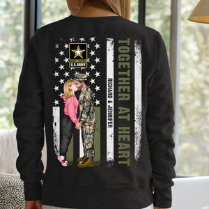 Together At Heart- Personalized Shirt -Couple Gift-Military Couple Shirt- 01naqn151223pa - Shirts - GoDuckee