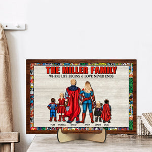 Personalized Gifts For Family Wood Sign Where Life Begins And Love Never Ends 01natn200224pa - Wood Signs - GoDuckee