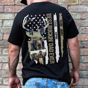 Father, Best Buckin Dad Ever, Custom Photo Shirt, Hunters Shirt, Gift For Father - Shirts - GoDuckee