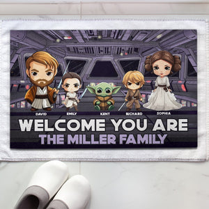 Welcome You Are- Personalized Door Mat- Gift For Family- GO1DOR-02naqn061223 - Doormat - GoDuckee