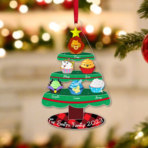 Family, Personalized Cupcake Family Ornament, Christmas Gifts For Family, 01HTPO231023 - Ornament - GoDuckee