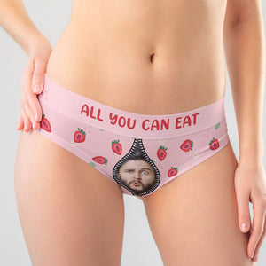 Custom Photo Gifts For Couple Women's Briefs All You Can Eat - Boxers & Briefs - GoDuckee