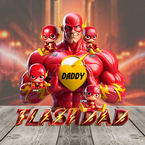 Red Hero Dad Plaque - Personalized Gifts For Dad 04ohtn170525 - Shaped Plaques - GoDuckee