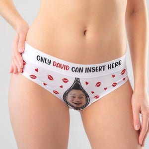 Personalized Gifts For Women Brief Only You Can Insert Here - Boxer Briefs - GoDuckee