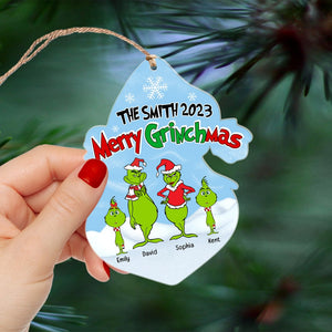 Merry Christmas-Personalized Acrylic Ornament- Gift For Family- Christmas Gift- PW17-AONMT-01htqn181023 - Ornament - GoDuckee