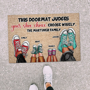 Personalized Gifts For Family Doormat Choose Wisely - Doormats - GoDuckee