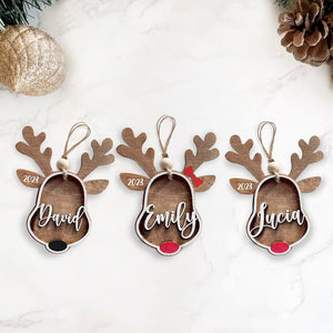 Personalized Reindeer's Family Ornament, Christmas Gifts For Family, 06ACQN171023 - Ornament - GoDuckee