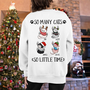 Cats, So Many Cats So Little Time Funny, Personalized Shirts, Christmas Gifts For Cat Lovers - Shirts - GoDuckee