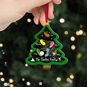 Family Christmas Tree, Personalized 02HTPU311023QN Acrylic Ornament - Ornament - GoDuckee