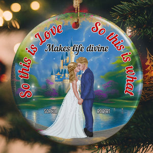 Couple, This Is Love, Personalized Ornament, Christmas Gifts For Couple, 03OHPO031123PA - Ornament - GoDuckee