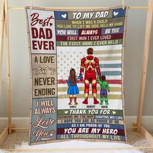 Father's day- 02naqn210423tm Personalized Blanket - Blanket - GoDuckee