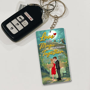 Couple, Keeps Us Together, Personalized Keychain, Valentine Gift, Couple Gift, 05OHPO191223PA - Keychains - GoDuckee