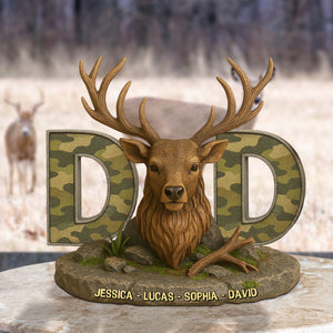 Hunting Deer Plaque Personalized Gifts For Dad 03xqtn170425 Hunting Lovers - Shaped Plaques - GoDuckee