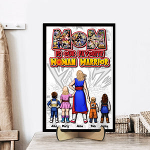 Personalized Gifts For Mom Wood Sign Mom Is Our Favorite Warrior 01httn020324hh Mother's Day Gifts - Wood Signs - GoDuckee