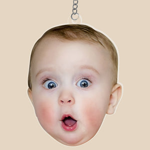 Custom Photo Face Shape Acrylic Keychain-Custom Photo keychain - Keychains - GoDuckee