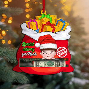 Kids, Special Delivery, Personalized Ornament, Christmas Gift For Kids - Ornament - GoDuckee