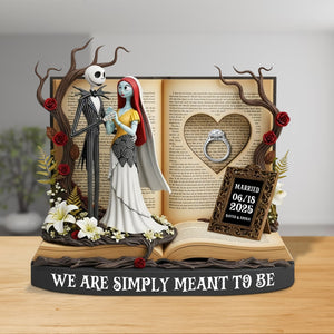 Horror Anniversary Couple Plaque - Personalized Gifts For Couple 04tgtn300525 - Shaped Plaques - GoDuckee