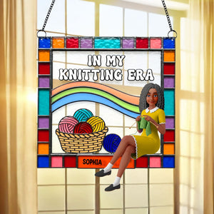 Personalized Gifts For Knitting Lovers Suncatcher Ornament 04ohtn080825 - Ornament - GoDuckee