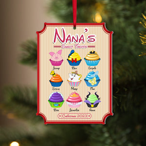 Grandma, Nana's Sweet Treats, Personalized Ornament, Christmas Gifts For Grandma, 03OHPO251023 - Ornament - GoDuckee