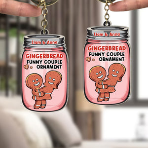 Taste My Cookie- Personalized Keychain- Naughty Couple Keychain- Couple Gift - Keychains - GoDuckee