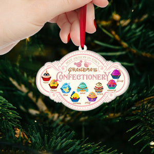 Grandma's Confectionery, Personalized 01QHPU041123 Acrylic Ornament - Ornament - GoDuckee
