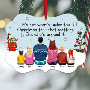 Family, Under the Christmas Tree, Personalized Ornament, Christmas Gifts For Family - Ornament - GoDuckee