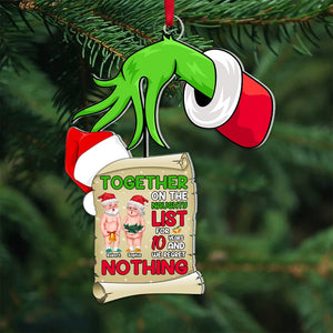Couple, We Regret Nothing, Personalized Ornament, Christmas Gifts For Couple, 06OHPO161023DA - Ornament - GoDuckee