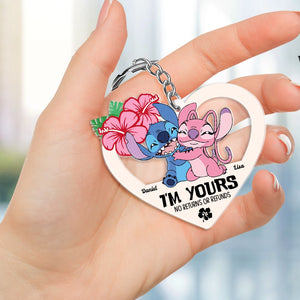 I'm Yours No Returns Or Refunds, Personalized Keychain, Gift For Couple 05ACHN210623 - Keychains - GoDuckee